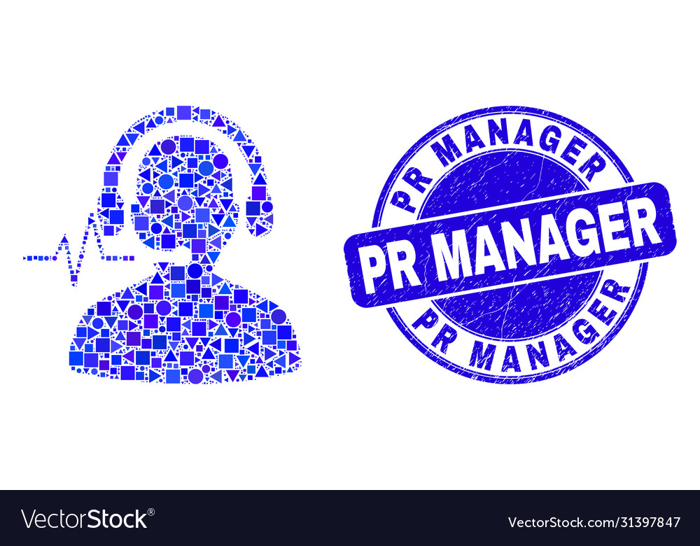 Blue distress pr manager seal and operator signal