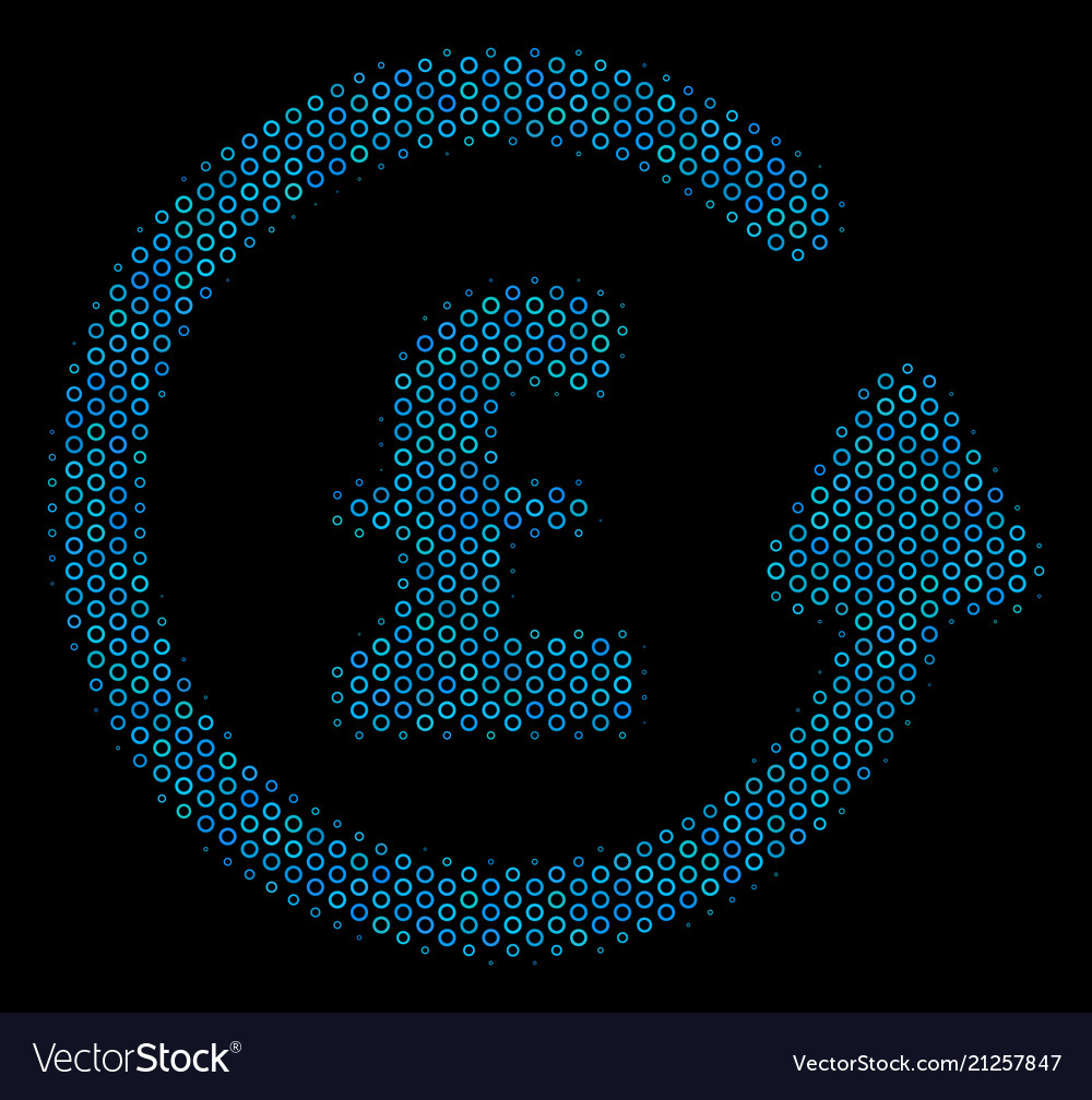 Chargeback pound composition icon of halftone