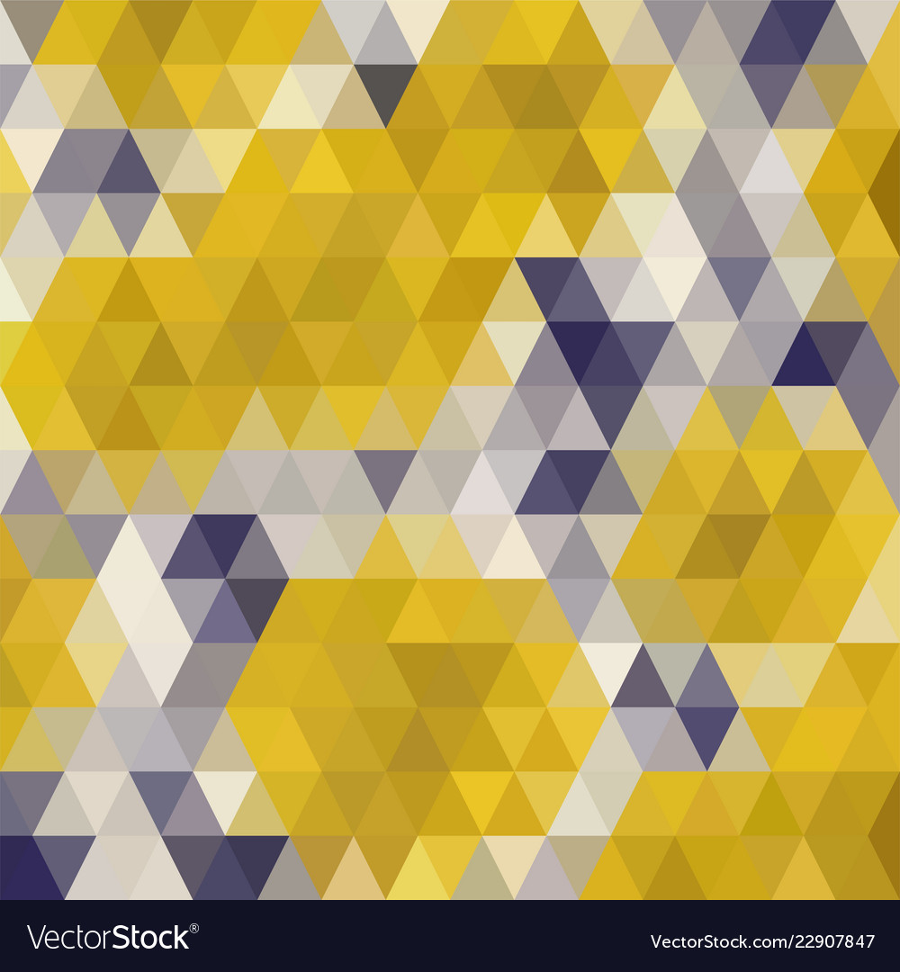 Gold triangular low poly mosaic abstract pattern vector image Gold triangular low poly mosaic abstract pattern