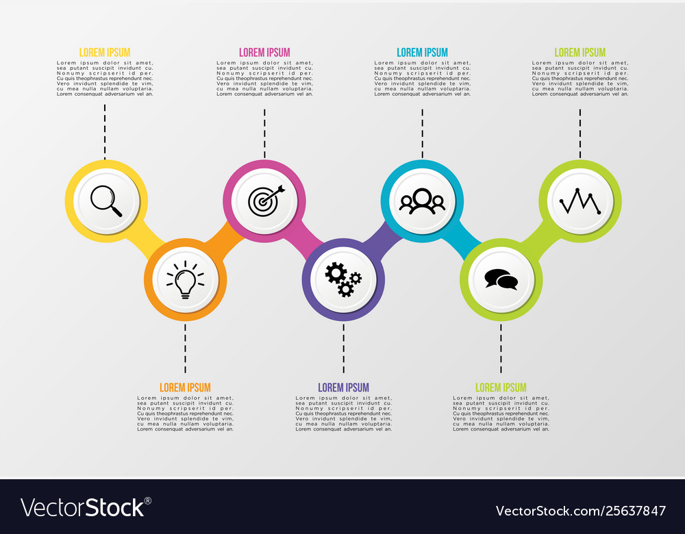 Infographic design template with options steps