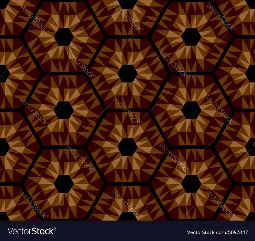 Mosaic hexagons pattern
