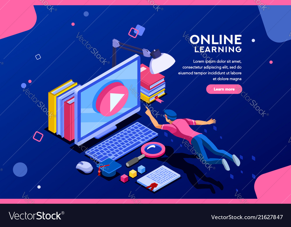 Online tutorial web page template