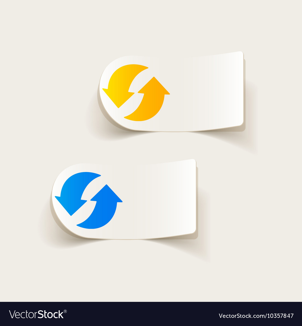 Realistic design element arrow recycling