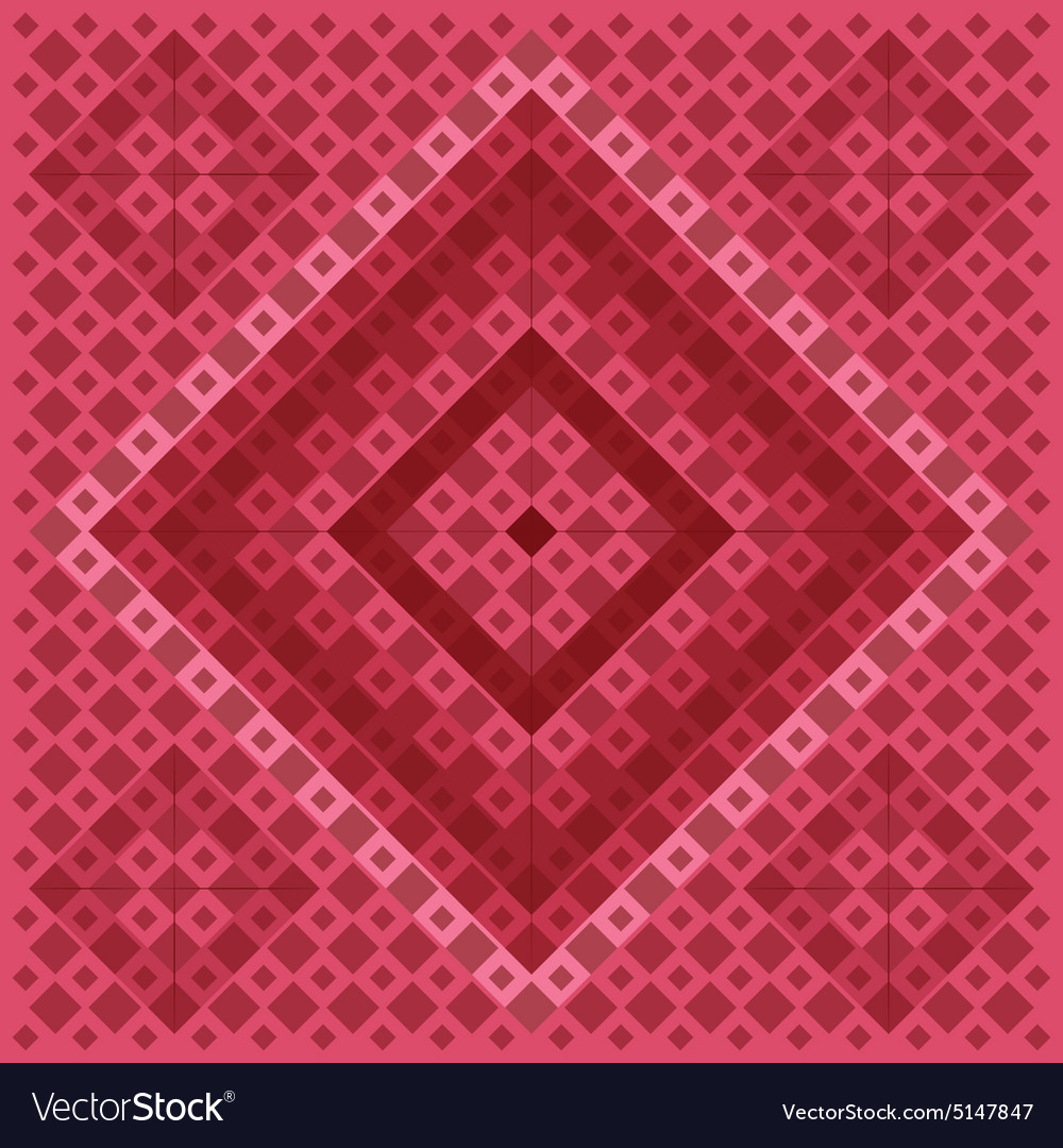 Red square pattern