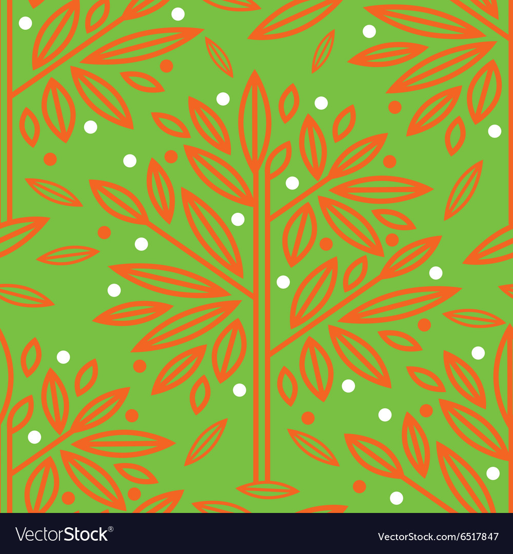 Seamless tree pattern 016