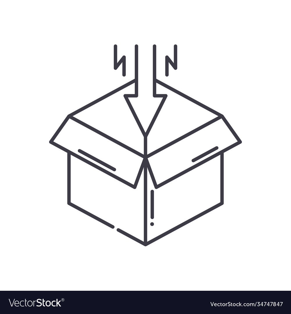 Sent to you icon linear isolated vector image Sent to you icon linear isolated