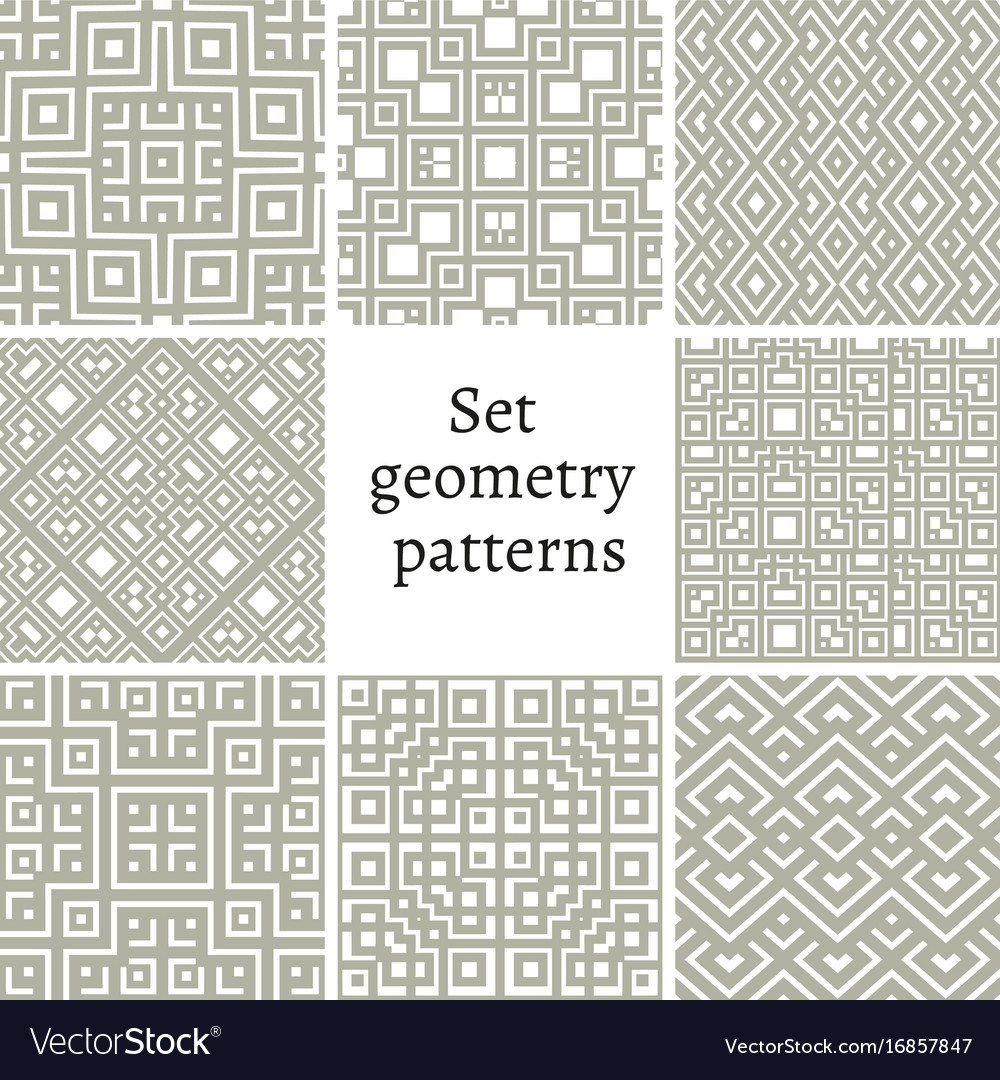 Set of ornamental patterns for backgrounds