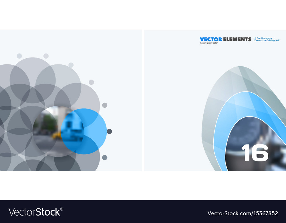 Abstract design elements for graphic layout