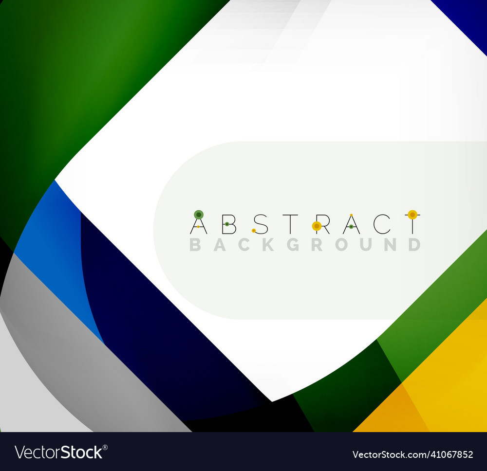 Abstract square shape with overlapping waves