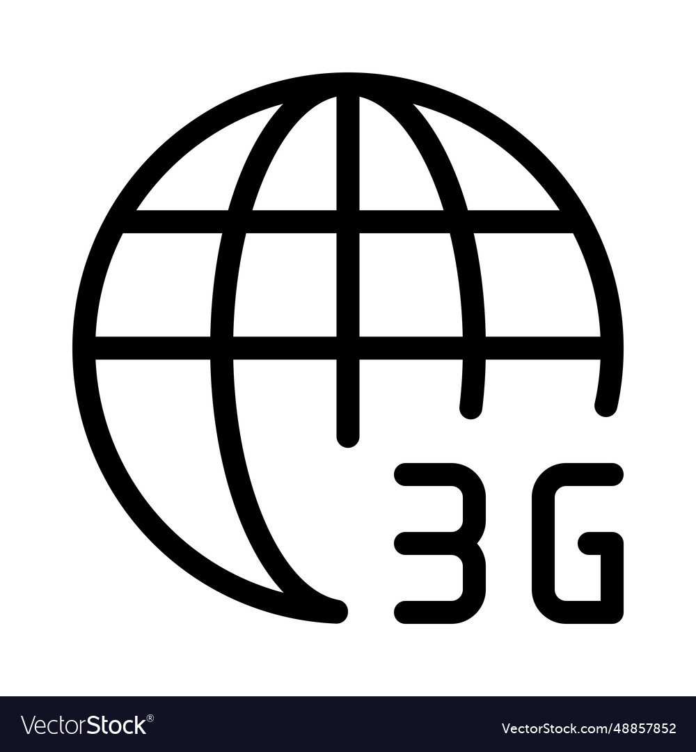 Cellular internet connection of a third gen