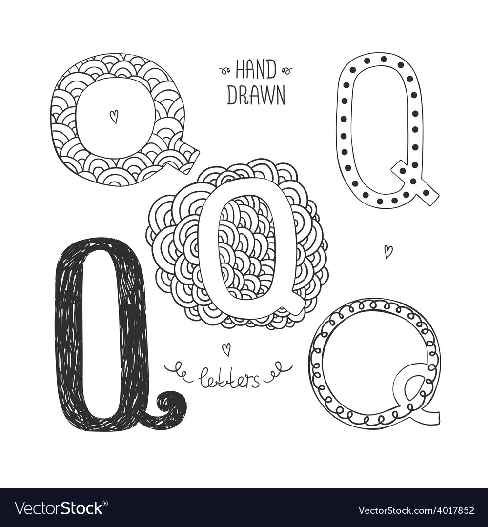 Hand drawn alphabet