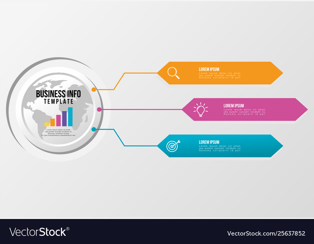 Infographic design template with options steps