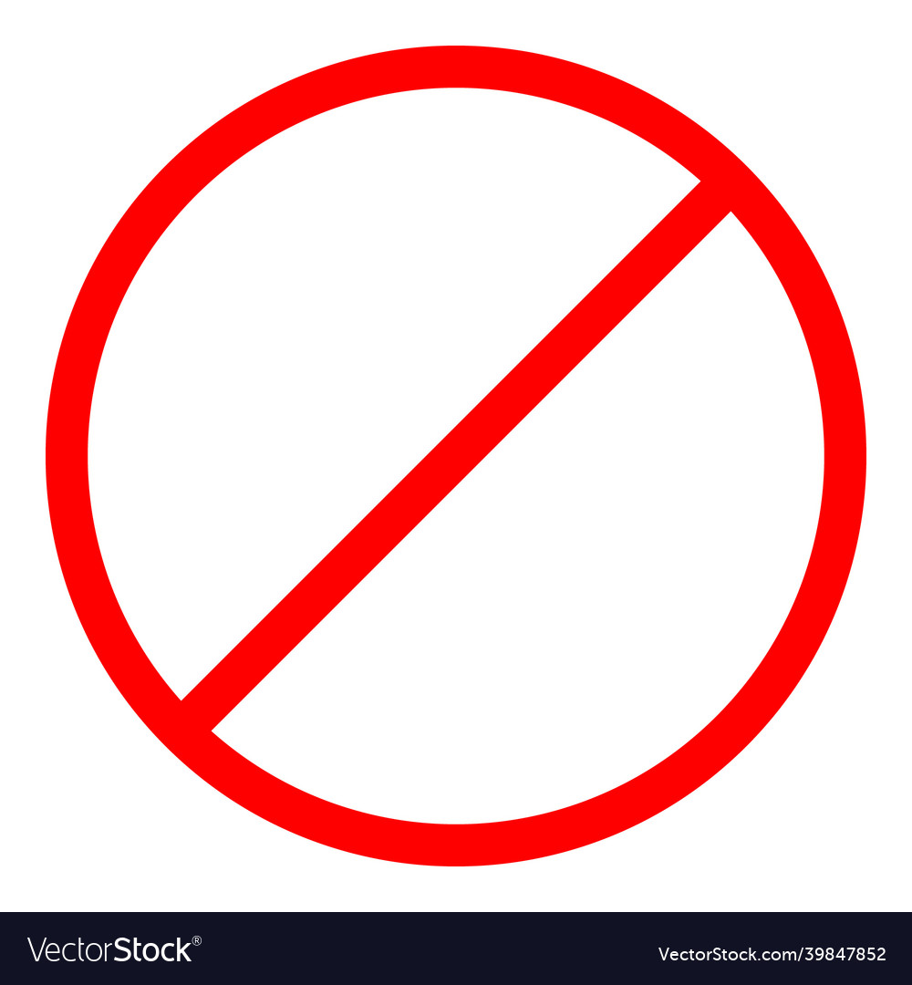 Prohibited icon Royalty Free Vector Image - VectorStock