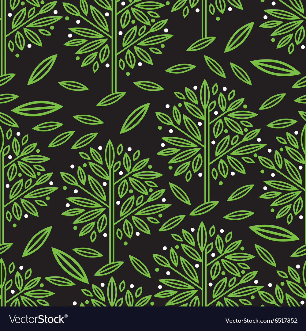 Seamless tree pattern 017