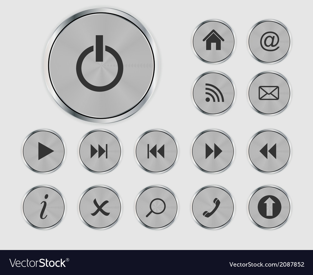 Shine glossy computer icon set