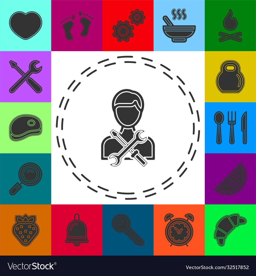 Technician concept line icon simple element