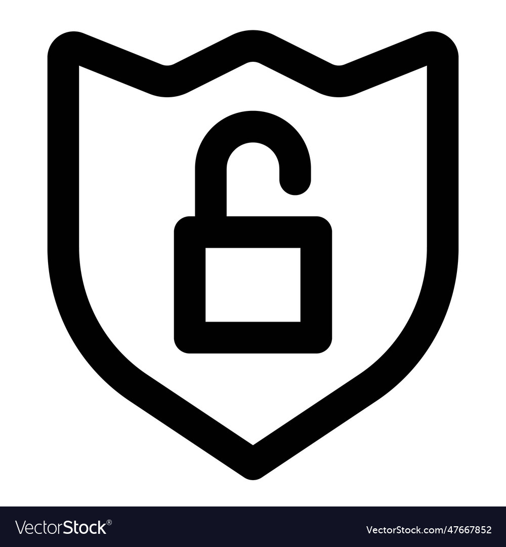 Unlocked shield indication of system hacking