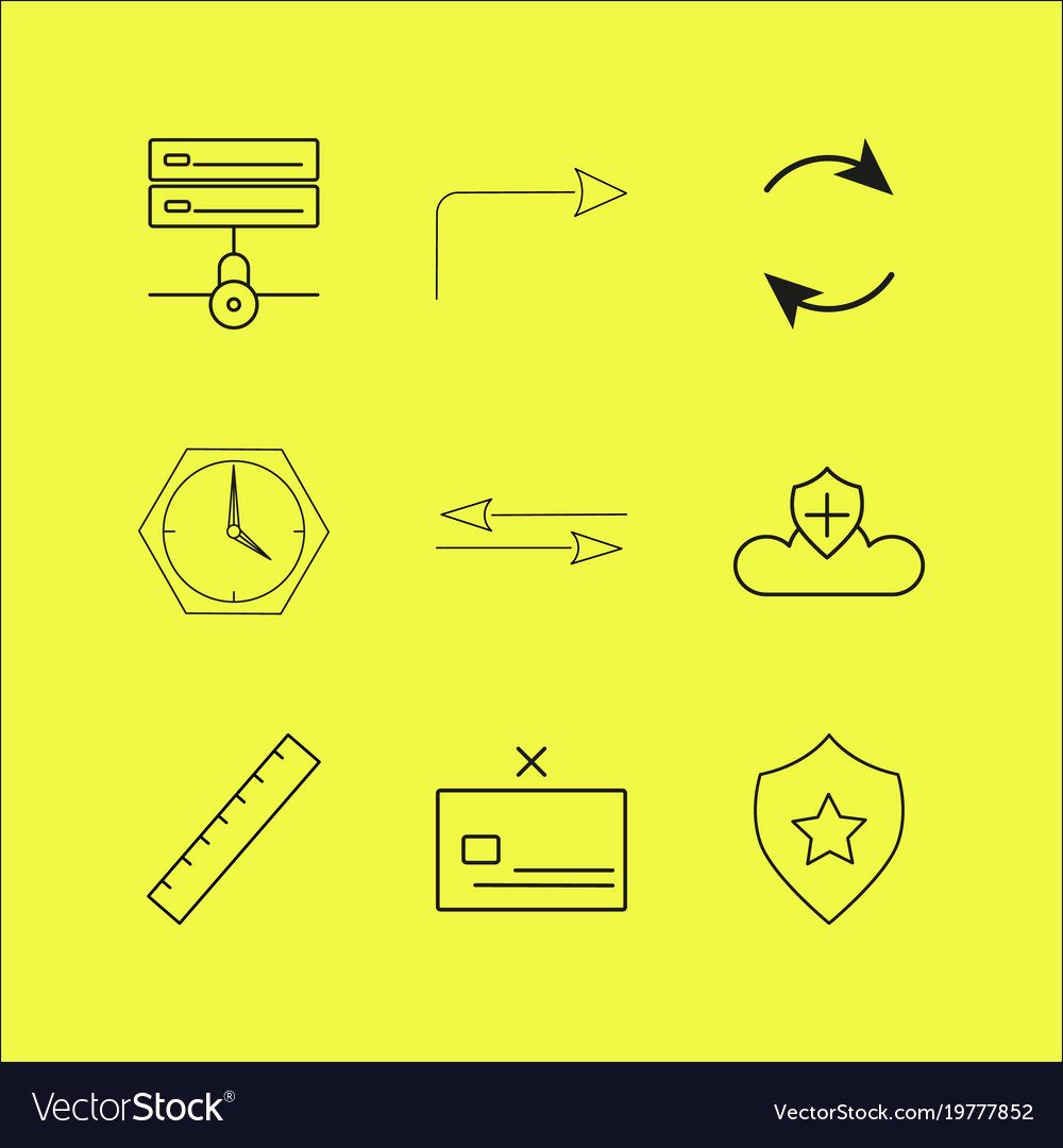 Web linear icon set simple outline icons