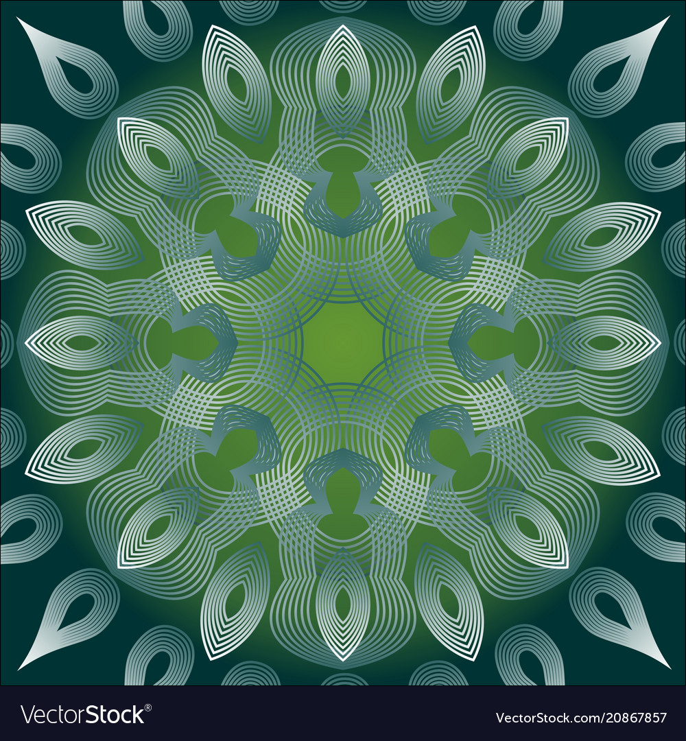 Abstract geometric line patterns on green gradient vector image Abstract geometric line patterns on green gradient