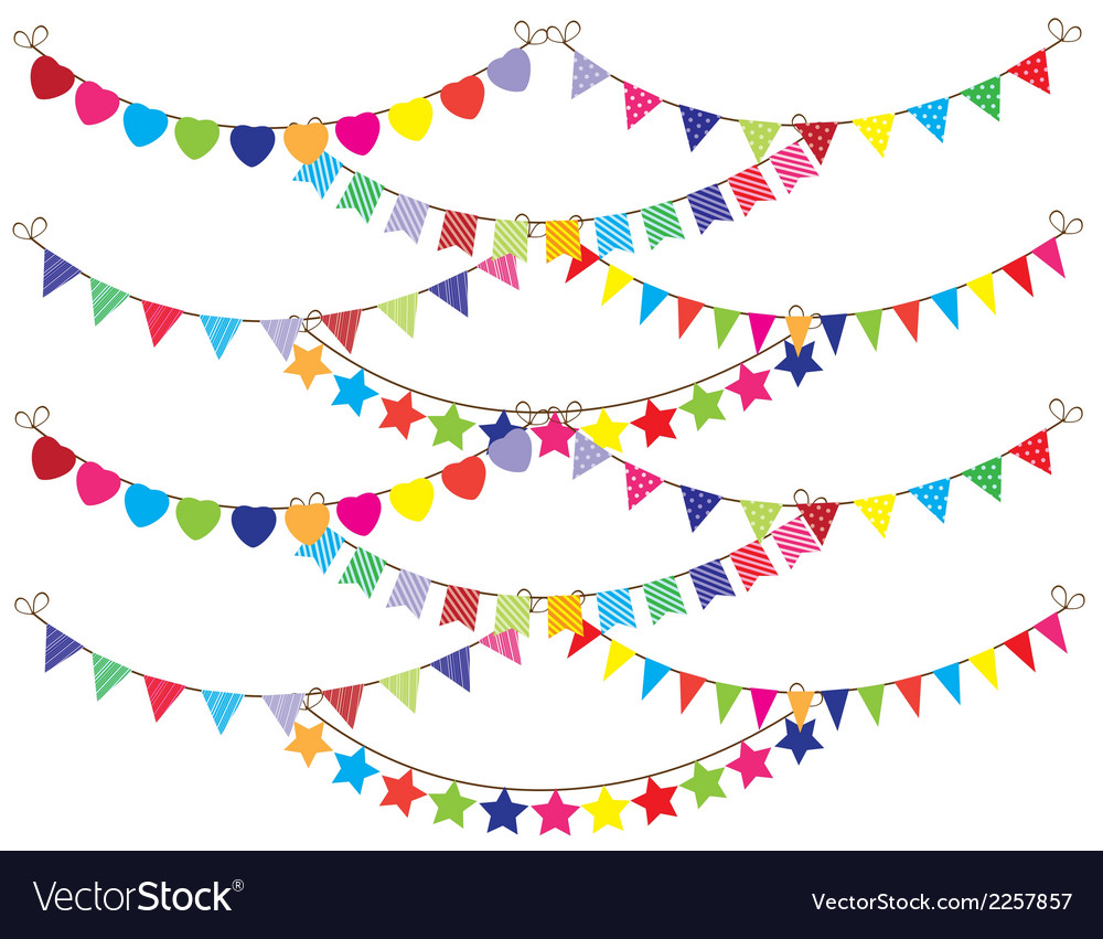 Bunting Royalty Free Vector Image - VectorStock