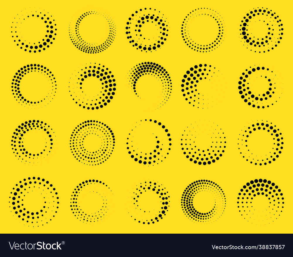 Dynamic Speed Halftone Circles