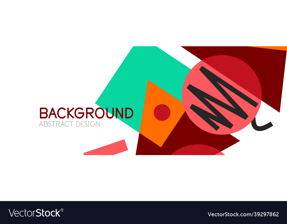 Abstract background blocks lines triangles vector image Abstract background blocks lines triangles