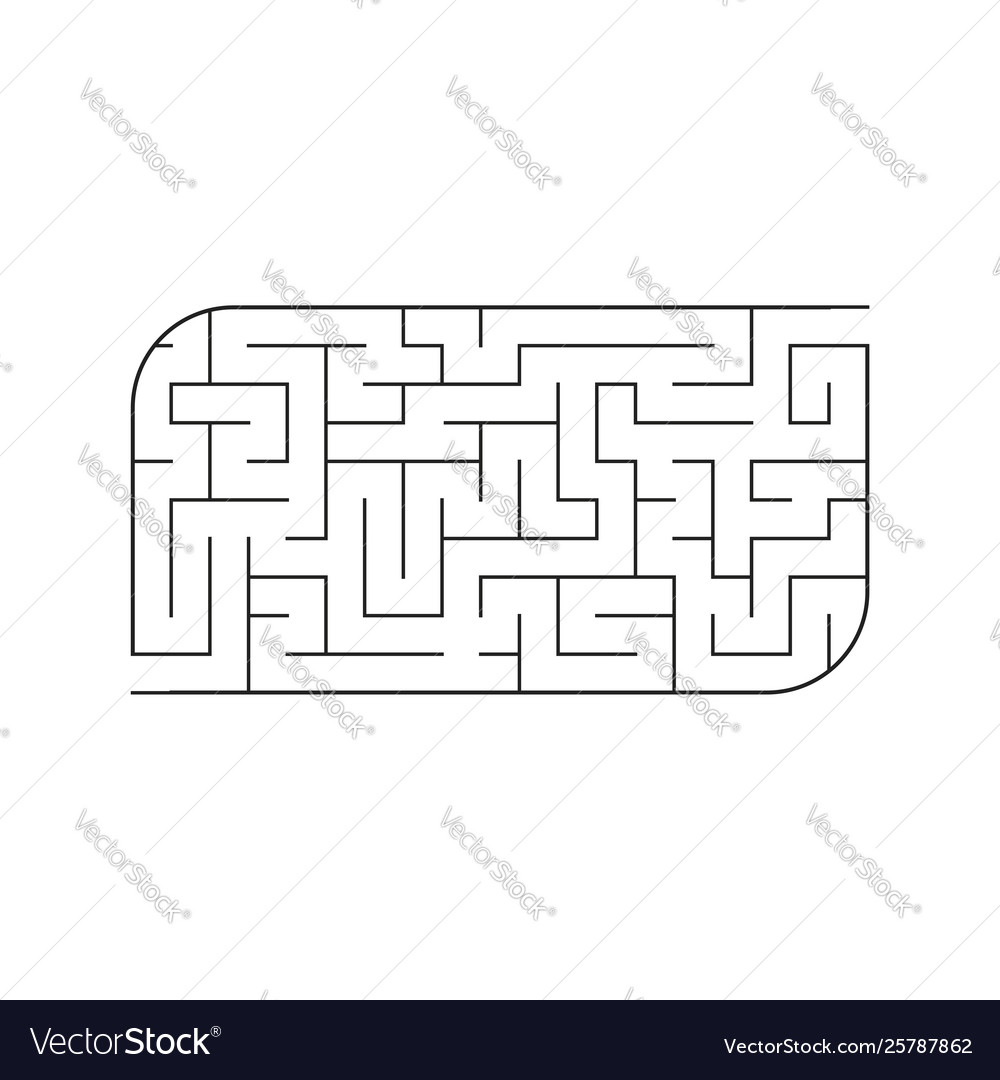 Abstract labyrinth game for kids puzzle Royalty Free Vector