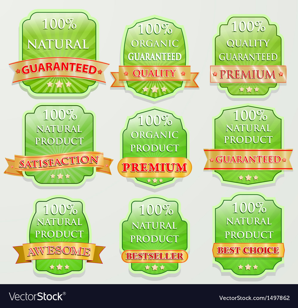 Badge design set