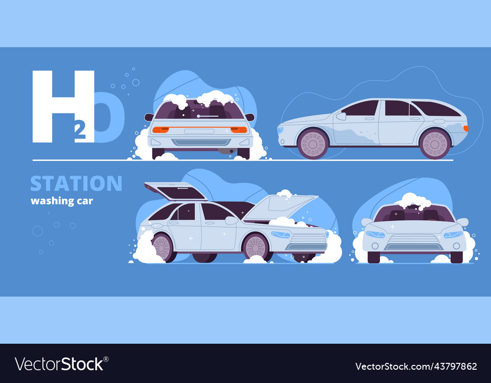 Carwash station fast washing car interior foam