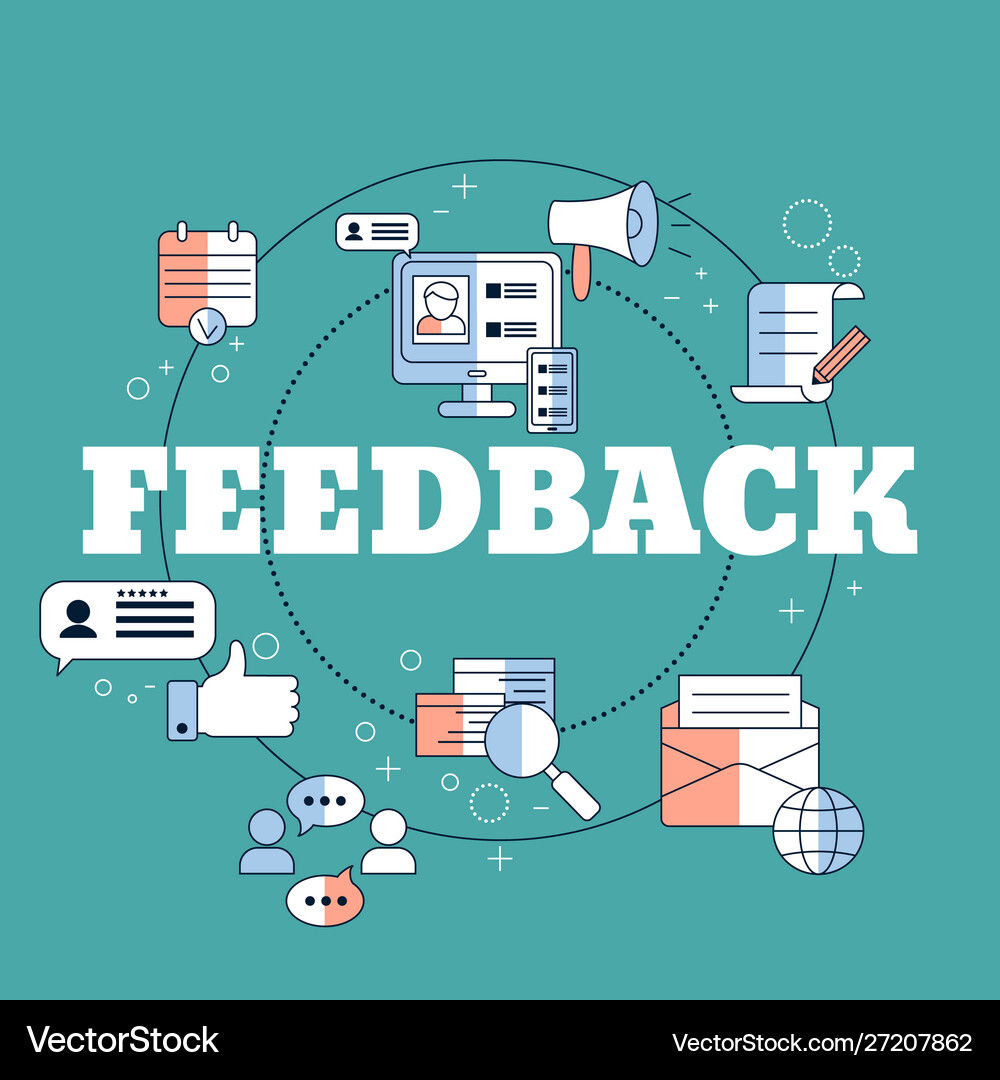 Customer feedback concept Royalty Free Vector Image