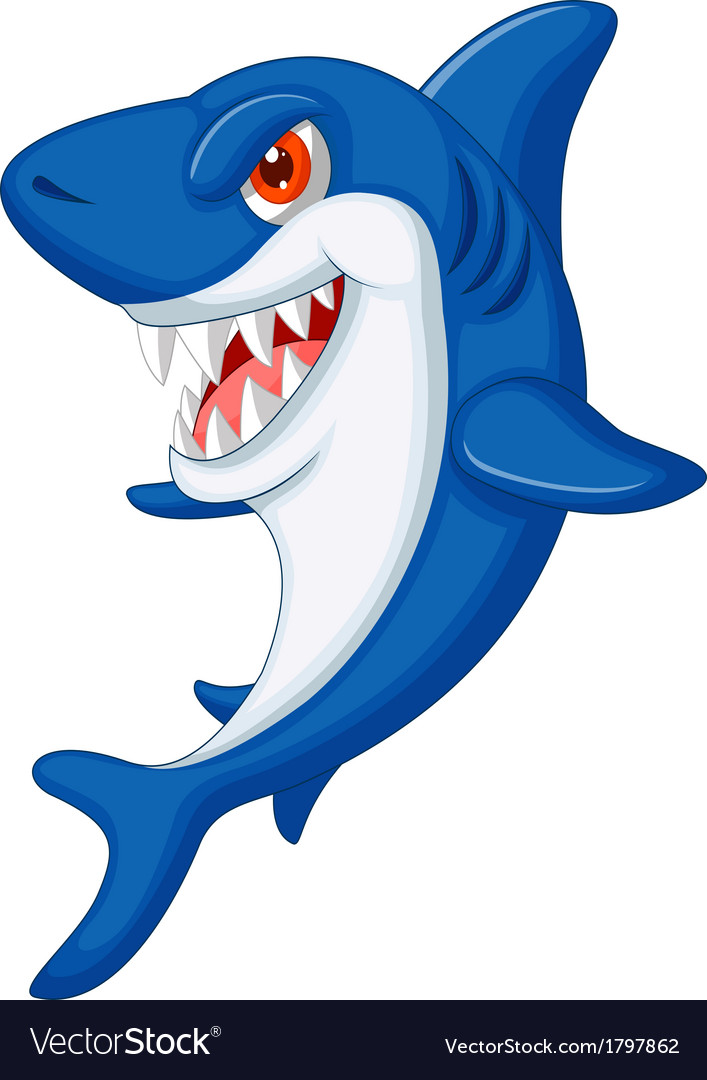 Cute shark cartoon