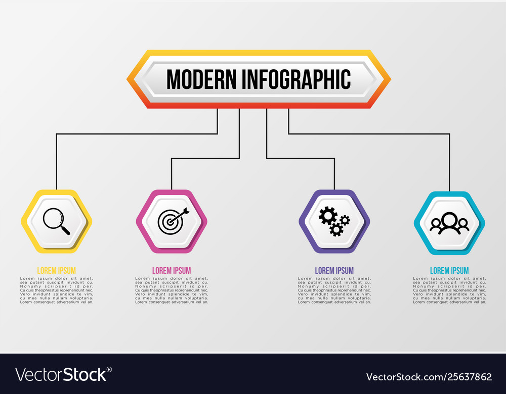 Infographic design template with options steps