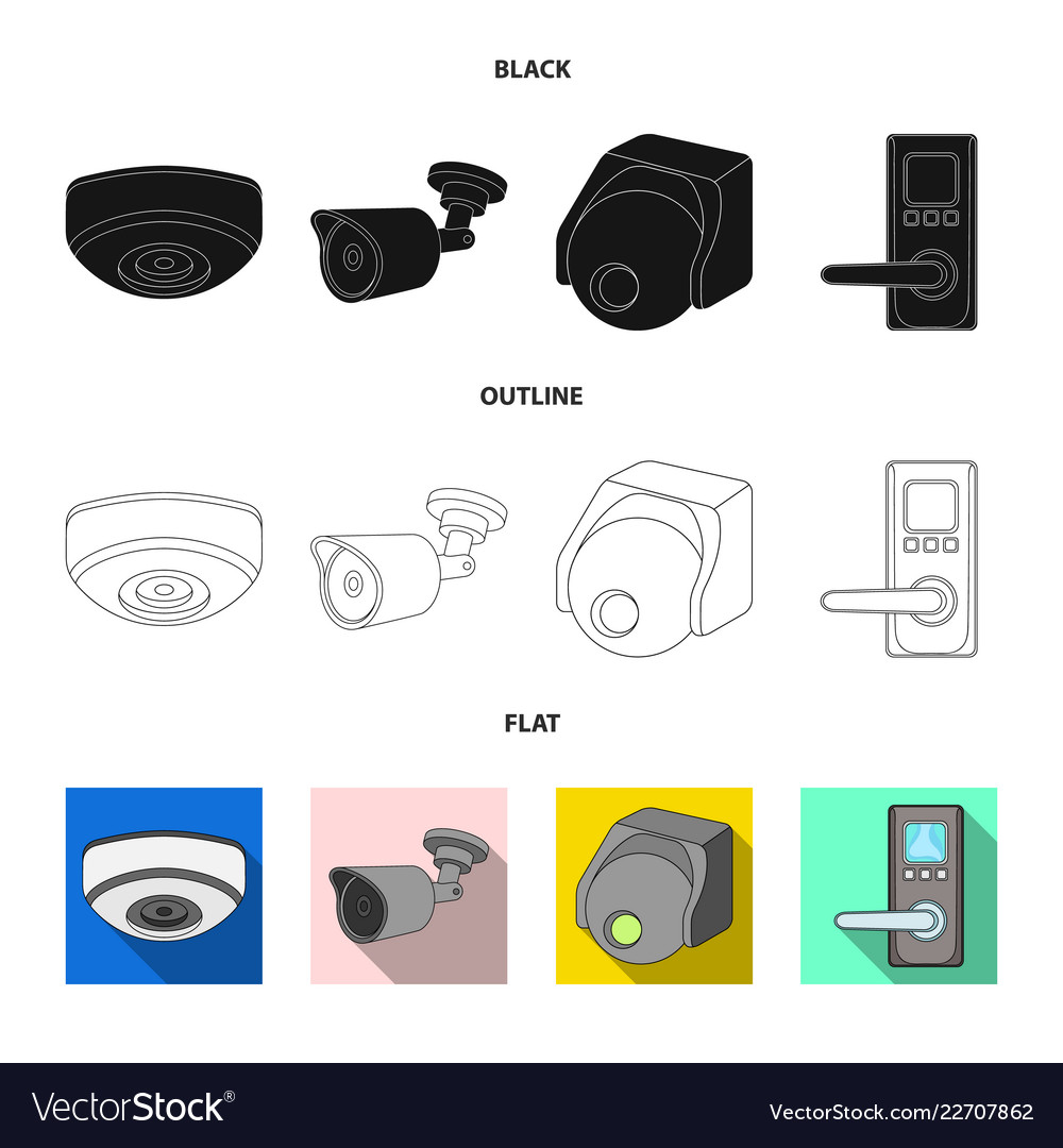 Isolated object of cctv and camera symbol