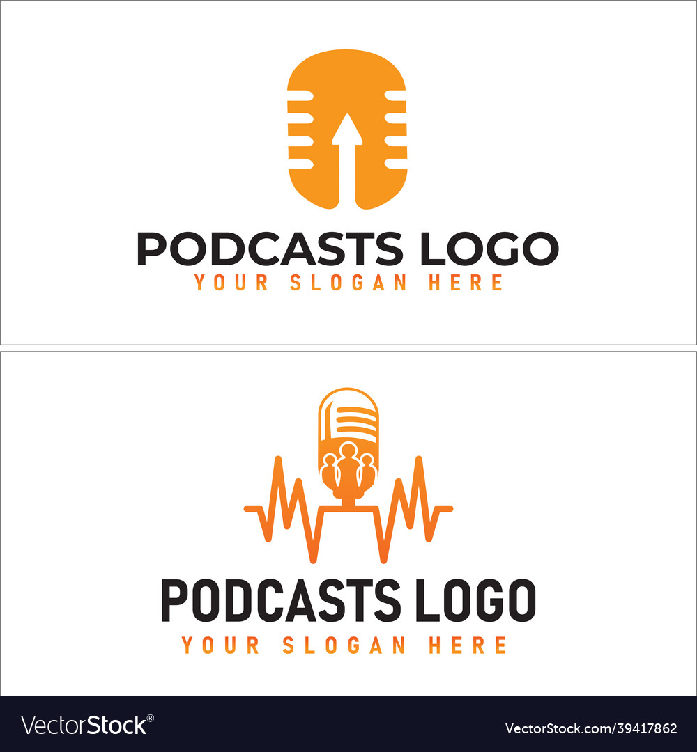 Podcast entertainment logo design