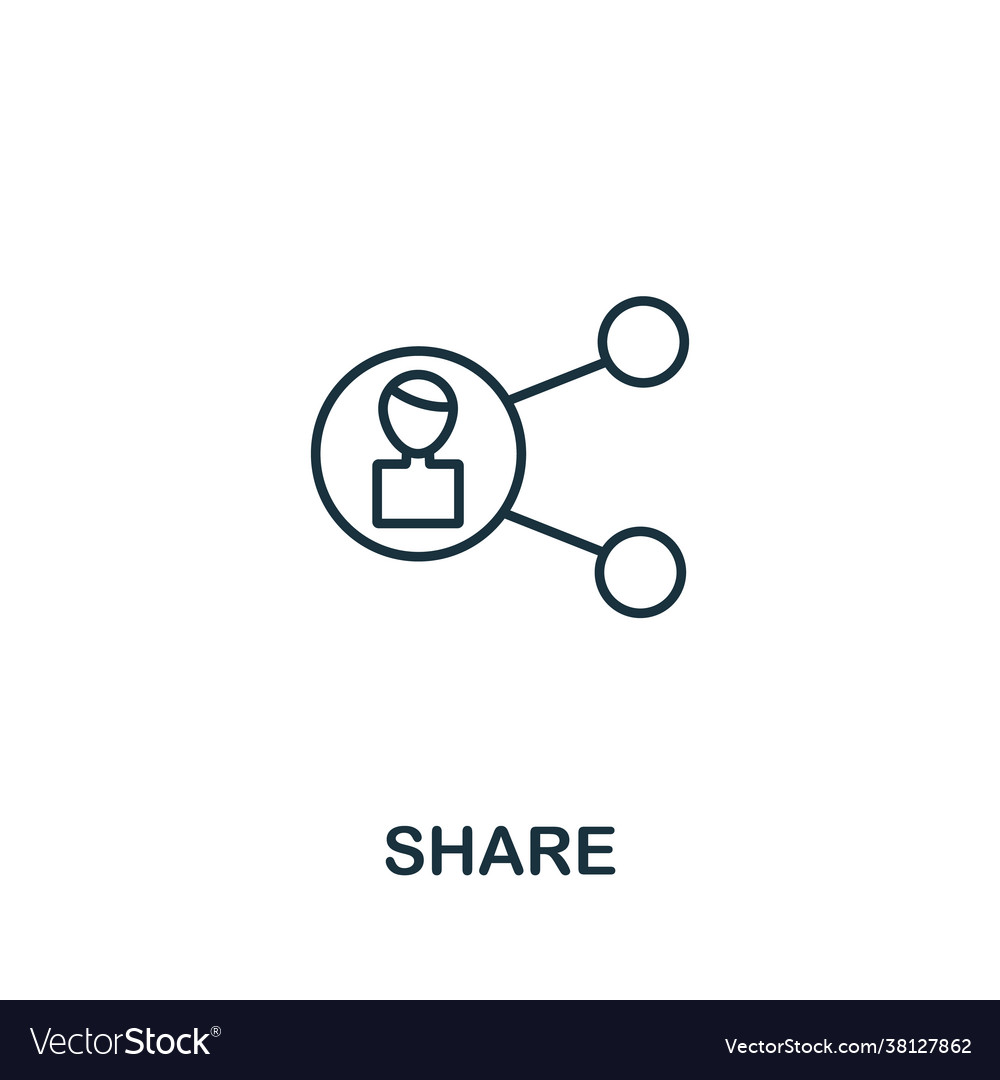 Share icon from teamwork collection simple line