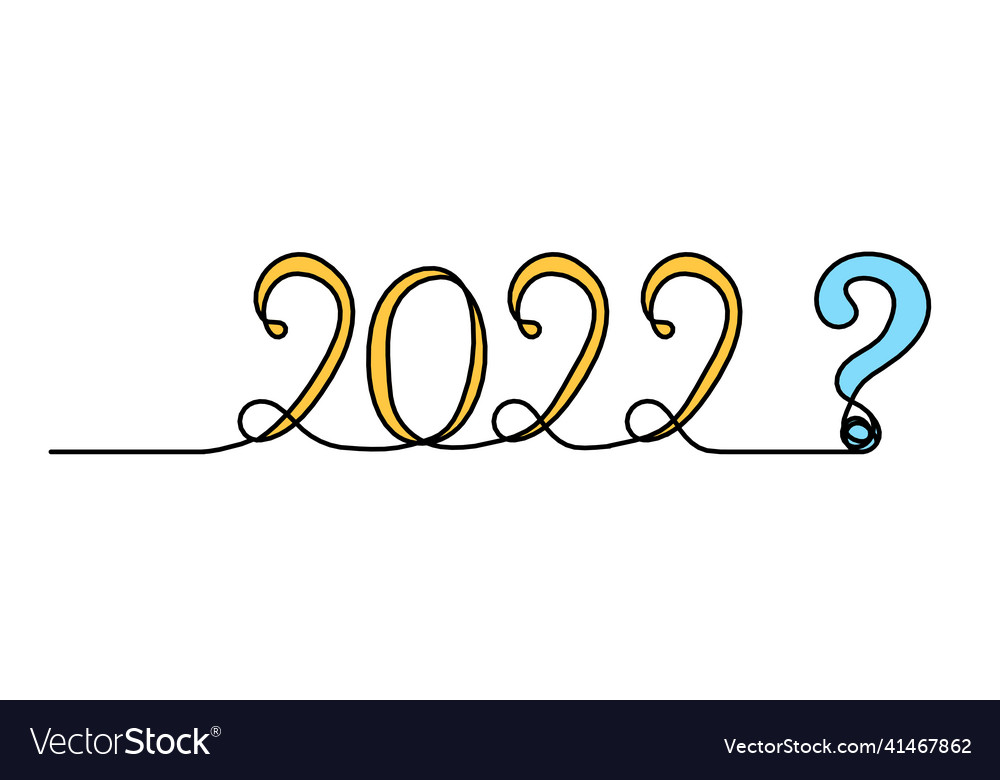 With question mark as continuous line drawing vector image With question mark as continuous line drawing