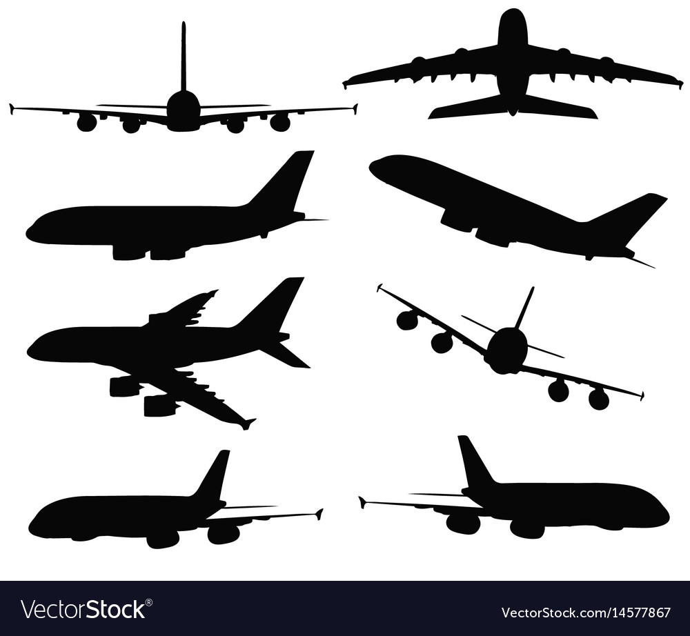 A380 Airplane Silhouette