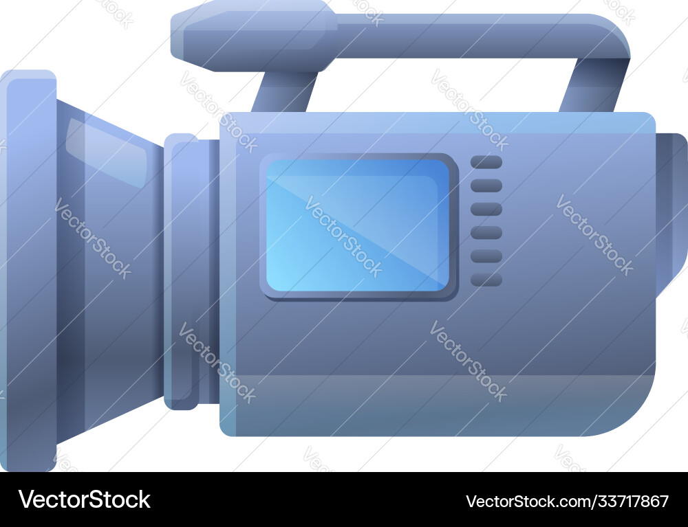Camera camcorder icon cartoon style Royalty Free Vector