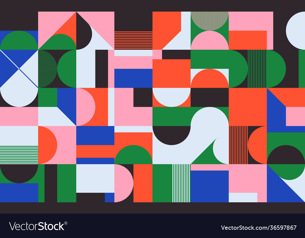Deconstructed abstract pattern design
