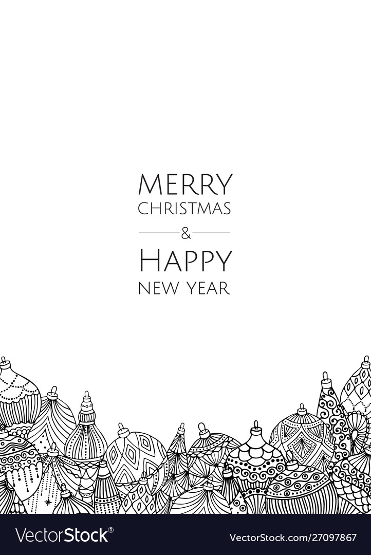 Merry christmas and happy new year modern vector image Merry christmas and happy new year modern