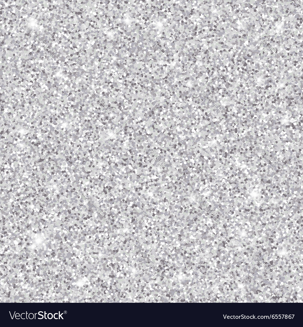 Silver glitter texture seamless pattern Royalty Free Vector