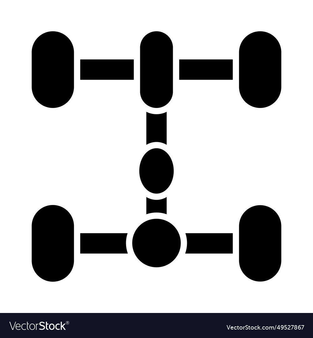 Undercarriage glyph icon for personal