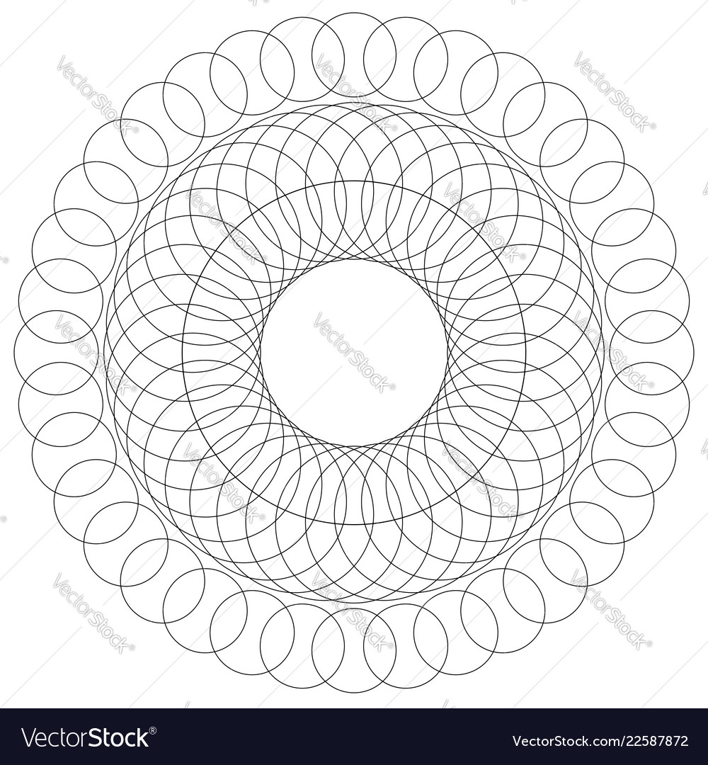 Abstract circular spiral element isolated Vector Image Abstract circular spiral element isolated