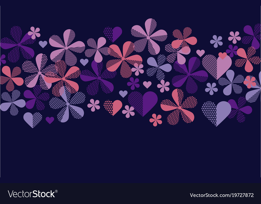 Abstract floral pattern for header