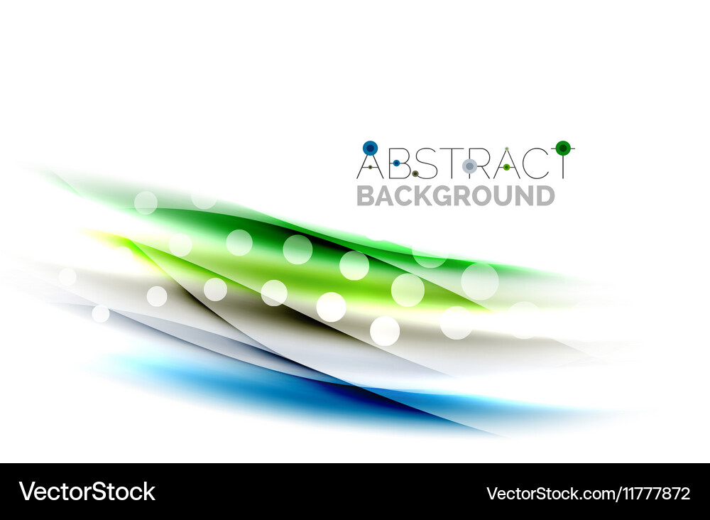 Color wavy lines with light shiny effects Vector Image