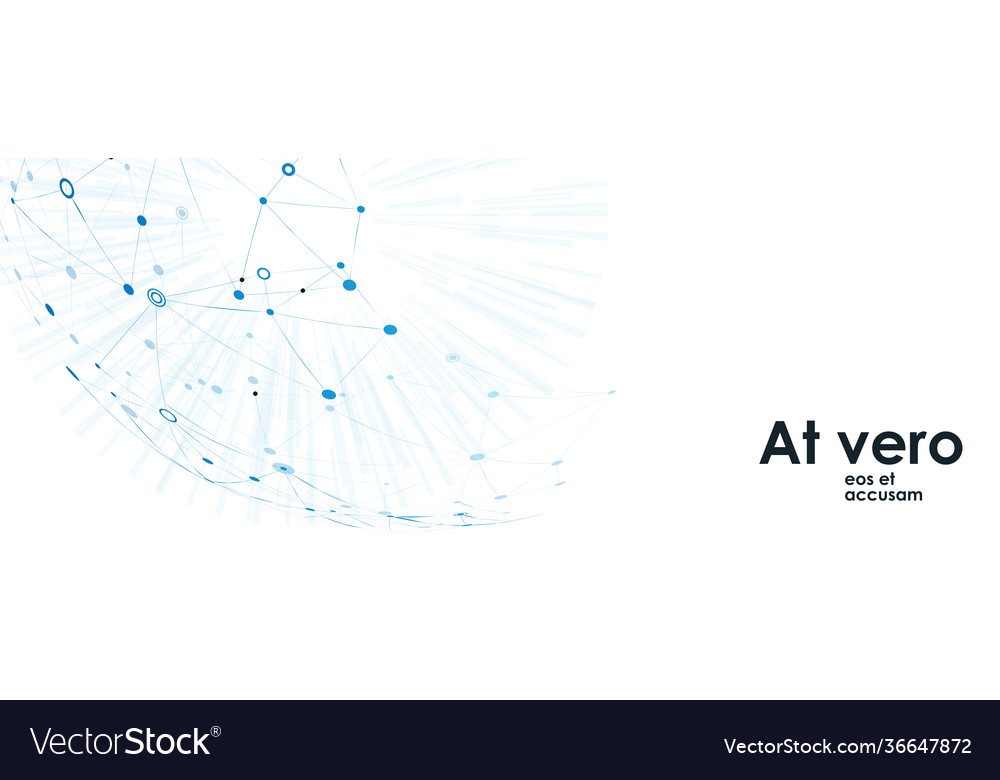 Connect lines with dots great design for any vector image Connect lines with dots great design for any