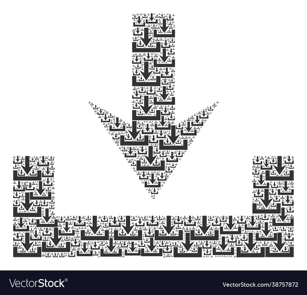 Downloads recursive mosaic itself items vector image Downloads recursive mosaic itself items