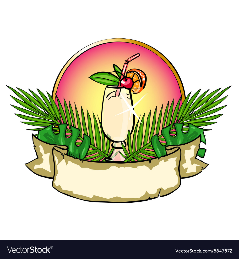 Exotic label with space for text