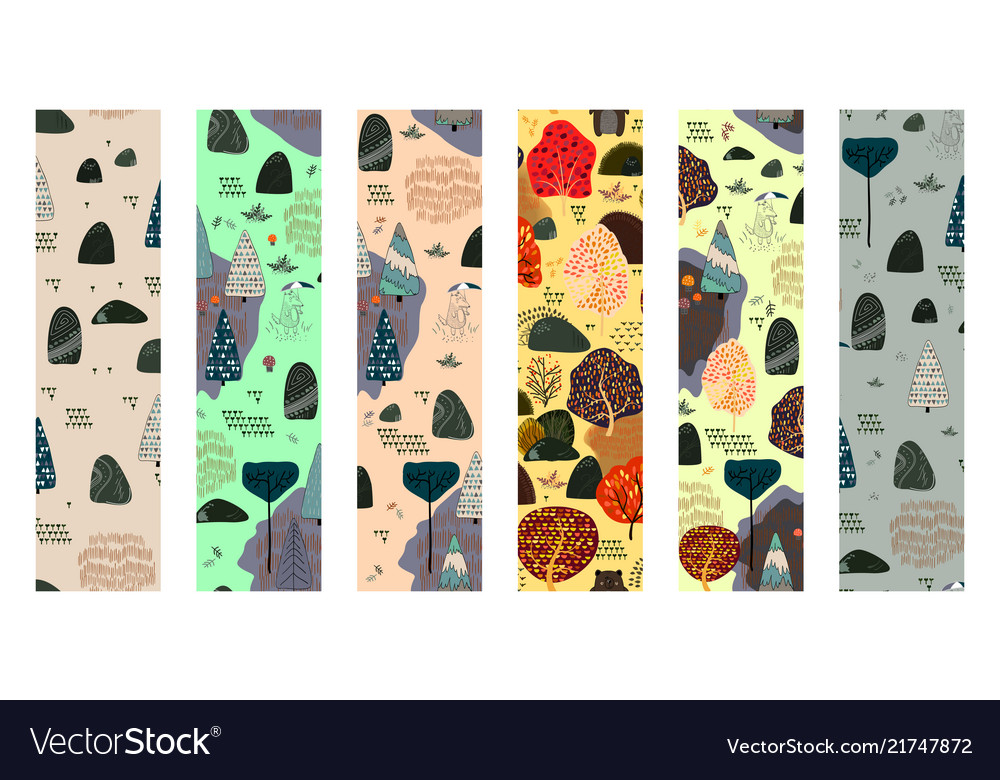 Forest Seamless Pattern - Scandinavian Style