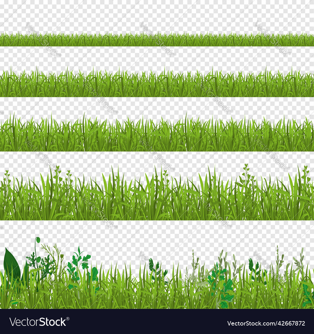 Grass side views set